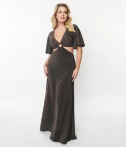 Smak Parlour Metallic Rainbow Cutout Maxi Dress -Pleaser Clothing Store smak parlour metallic rainbow cutout maxi dress 541017