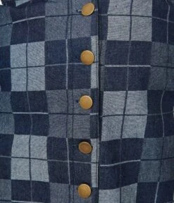 Smak Parlour Plus Size Dark Denim Check Suspender Skirt -Pleaser Clothing Store smak parlour plus size dark denim check suspender skirt 141642