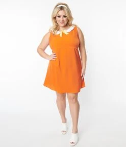 Smak Parlour Plus Size Orange Mini Dress