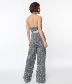 Smak Parlour Silver Sequin Glamour Goddess Jumpsuit 7 Smak Parlour Silver Sequin Glamour Goddess Jumpsuit -Pleaser Clothing Store smak parlour silver sequin glamour goddess jumpsuit 307814