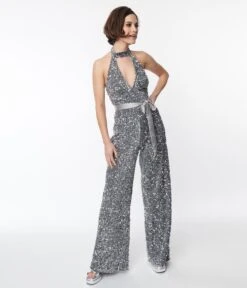 Smak Parlour Silver Sequin Glamour Goddess Jumpsuit 8 Smak Parlour Silver Sequin Glamour Goddess Jumpsuit -Pleaser Clothing Store smak parlour silver sequin glamour goddess jumpsuit 677003
