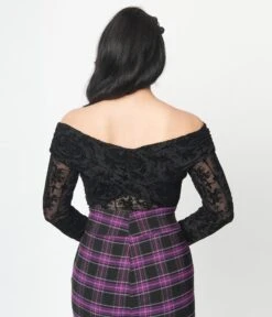 Unique Vintage Black La Catrina Mesh Saturday Night Bodysuit -Pleaser Clothing Store unique vintage black la catrina mesh saturday night bodysuit 667636