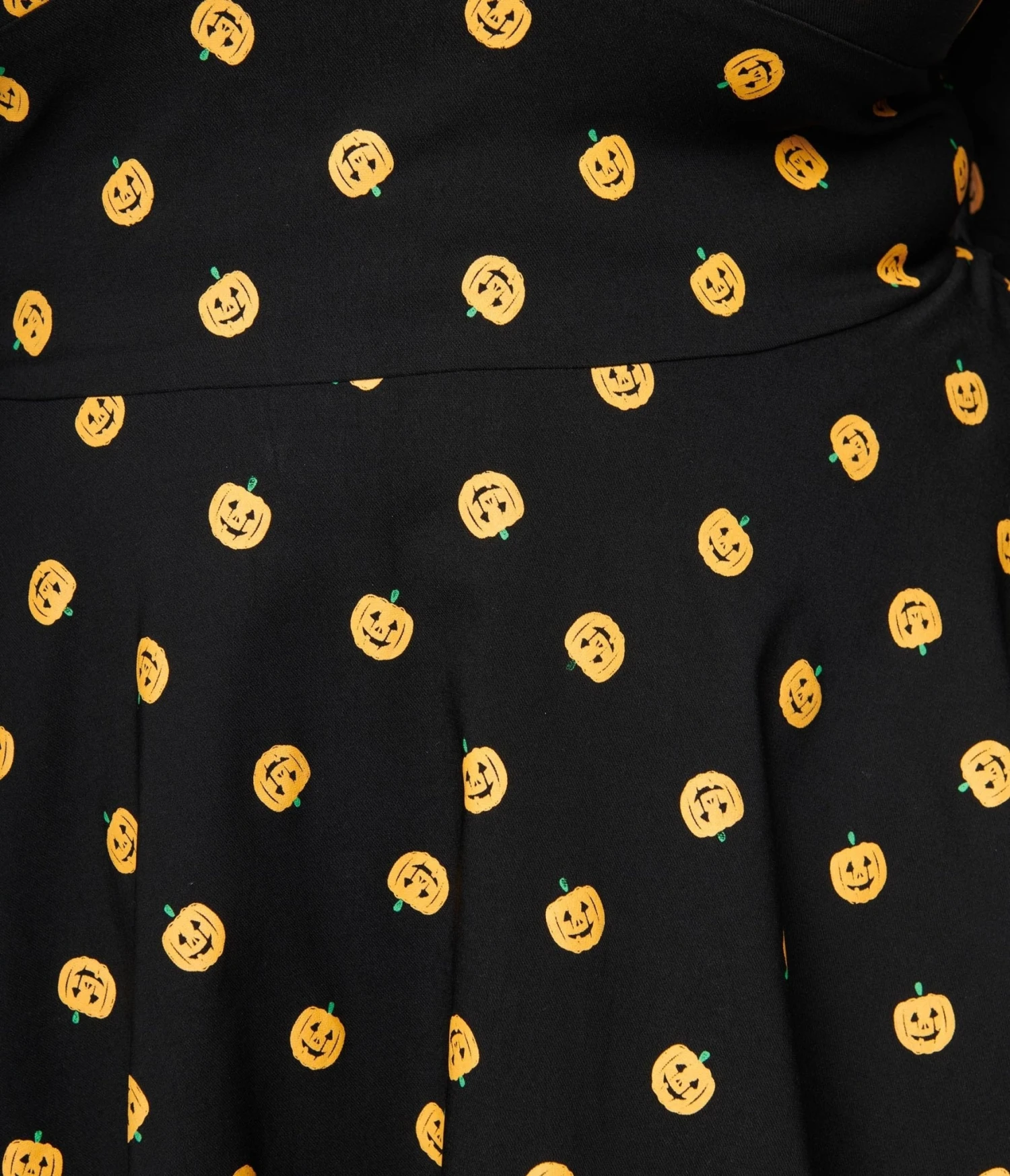 Unique Vintage Black & Pumpkin Delores Swing Dress 2 Unique Vintage Black & Pumpkin Delores Swing Dress - Image 2