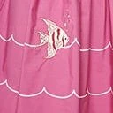 Unique Vintage Mauve Fish Embroidered Bobbie Swing Dress 6 Unique Vintage Mauve Fish Embroidered Bobbie Swing Dress - Image 6