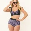 Unique Vintage Purple Lacy Bats Mrs Cooper Swim Bottoms