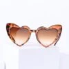 Unique Vintage Tortoise Heart Sunglasses