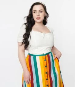 White Poppy Crop Top -Pleaser Clothing Store white poppy crop top 237782