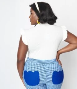 White Ruffle Shoulder Bodysuit -Pleaser Clothing Store white ruffle shoulder bodysuit 130180