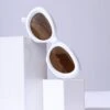 White Soft Serve Puff Sunglasses