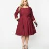 Wine Mira Swing Dress